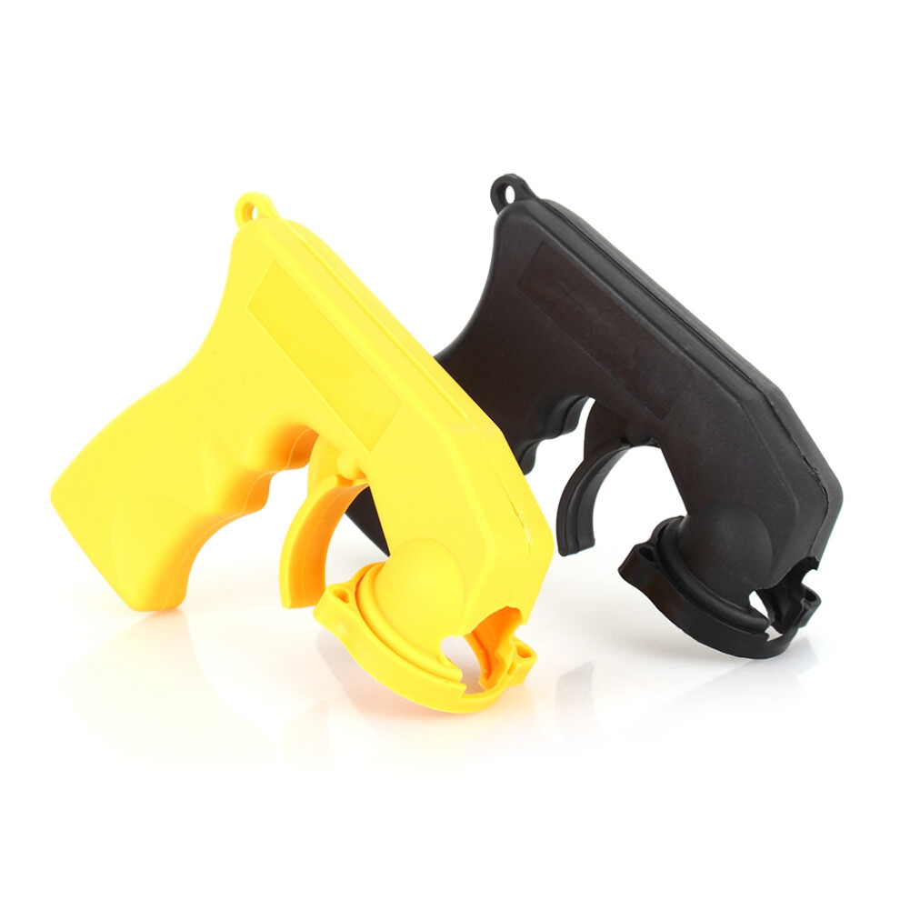 Aerosol Spray Can Gun Handle With Locking Collar, Fits Most 400Ml Yellow 9481393098989
