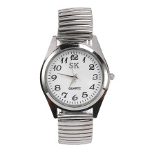 Big Numbers Stretchy Steel Men Damen Sportarmbanduhr 1,4"