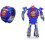 Creative Robot Transformer børneur, Big Face Drenge digitale armbåndsure til 2-14 år, blå 1
