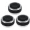 3Pcs Black Engine Start Knob Covers 1