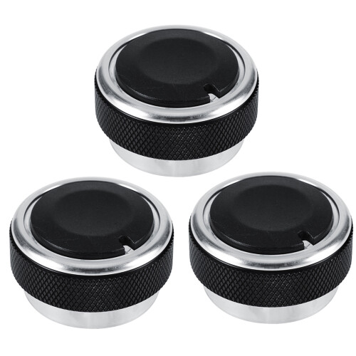3Pcs Black Engine Start Knob Covers