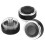 3Pcs Black Engine Start Knob Covers 4