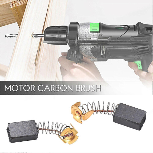 2 Pcs Electric Drill Motor Carbon Brushes 15 x 9 x 6mm 1