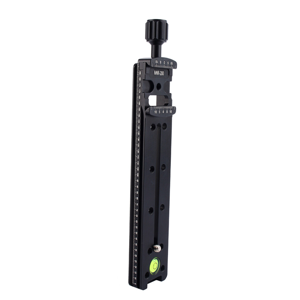 200Mm Aluminum Nodal Slide Plate For Macro & Panoramic Photography In Black 8191393009380