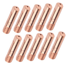 MIG/MAG Torch Tips & Gas Nozzle Gold 10xMB-15AK M6 15mm for Reliable Welding