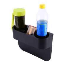 Black Car Beverage and Phone Stand Shelf