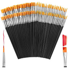 Pincéis de Tinta, Pincéis de Nylon 160Pcs, Pincéis de Tinta Acrílica, Pincéis de Tinta Acrílica para Artesanato para Aguarela a Óleo em Sala
