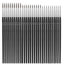 Pincéis finos de detalhe 60Pcs Pincéis de Ponta Fina Conjunto com 3 Pincéis Tamanho 000 00 0 Liner para Aguarela de Artesanato