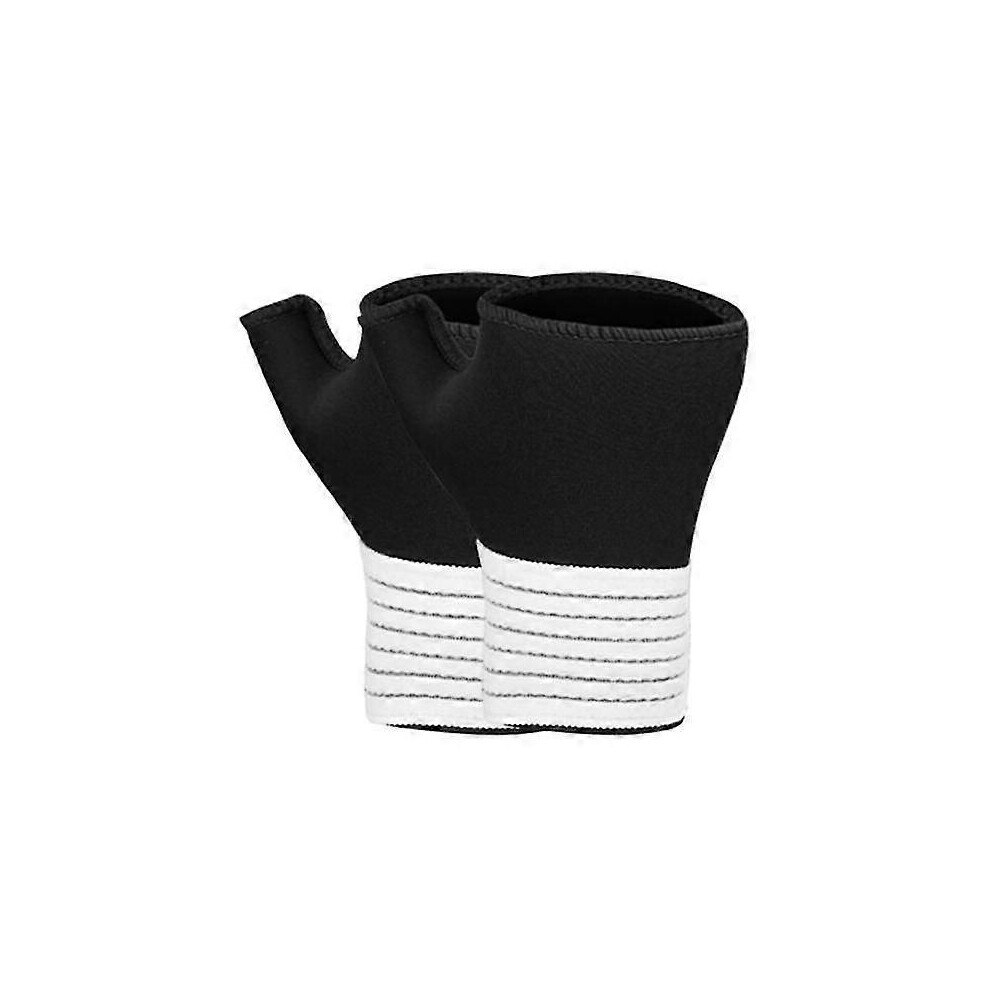 1 Pair Sports Palm Brace Wrist Support Sleeves with Adjustable Straps Neoprene Wrist Brace Compression Carpal Tunnel for Wrist Pain Relief Sports