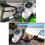 Universal Silver Waterproof Motorcycle Handlebar Mount with Glow Clock 1pc 4