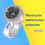 Universal Silver Waterproof Motorcycle Handlebar Mount with Glow Clock 1pc 6