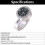 Universal Silver Waterproof Motorcycle Handlebar Mount with Glow Clock 1pc 7