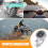 Universal Silver Waterproof Motorcycle Handlebar Mount with Glow Clock 1pc 8