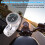 Universal Silver Waterproof Motorcycle Handlebar Mount with Glow Clock 1pc 11