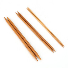Bamboo Dark Patina Knitting Needle 20cm Double Point Moso Bamboo Australian