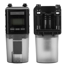 Mini Automatic Fish Feeder Digital LCD Timer 2xAA Batteries Black