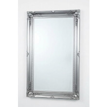 Silver Ornate Mirror Rustic French 90x60cm