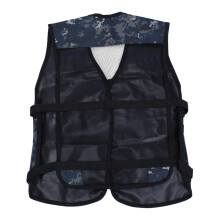 Camouflage Tactics Vest with Foam Dart Clip Holder Waterproof, 54cm