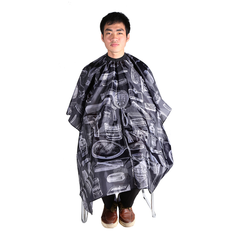 Unisex Salon-Grade Nylon Kids Hair Cutting Cape With Snap Closure Barber Gown For Kids