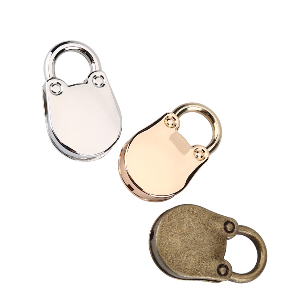 3Pcs Antique Metal Security Lock Set Skeleton Key & Padlocks Silver Gold Bronze 9421393013520