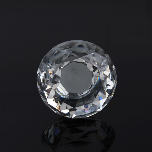 Glas Möbelgriff 40mm Diamant Kristall 16er 2