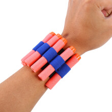 Bullet Refill Darts Wrist Strap with Storage Pockets, Nylon, 19x4.8cm