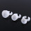 White Plastic Disposable Glue Rings 100pcs for Eyelash Extension Pallet Holder 3
