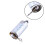 Silver Magic Appear Cane 6.5x2.2cm 115cm Close-Up Illusion 6