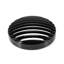 Black Aluminum Motorcycle Headlight Grill Cover for XL 883 & 1200 5 3/4"