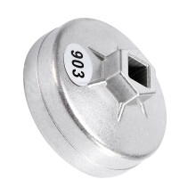 74mm 14 Flute Aluminum Oil Filter Wrench Socket Remover Tool 903 Silver