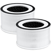 Ersatz-True HEPA-Filter, kompatibel mit Afloia Fillo/Halo/Allo Luftreiniger 3-Stufen-Filterung, 2-Pack