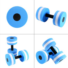 EVA Foam Water Aerobics Dumbbell Blue 10.6 x 5.9'' Aquatic Barbell