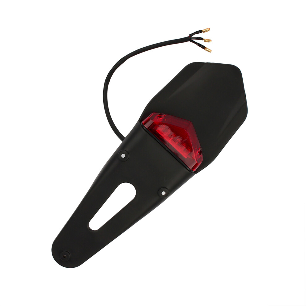Universal Motorcycle Rear Led Brake Tail Atv Dirt Bike & Light/Black/Red 4151393106193
