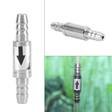 Aquarium CO2 Diffuser Check Valve Stainless Steel One Way Block 1/4”