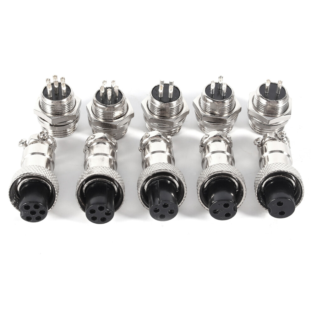 Gx12 3Pin Aviation Plug & Socket 12Mm Metal Connector 10 Sets Heavy Duty 8741393016811