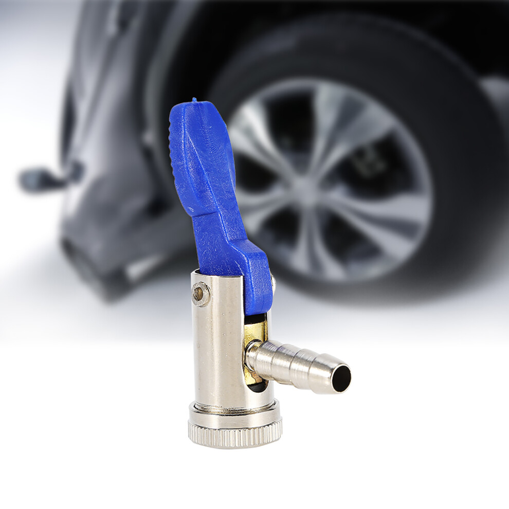 8Mm Tyre Air Chuck Connector For Car Van Bike Inflator Valve Plastic Clip On Blue 4691393017278