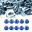10Pcs M3 Nylon Insert Aluminum Lock Nuts Hex Self Locking Blue Fasteners 1