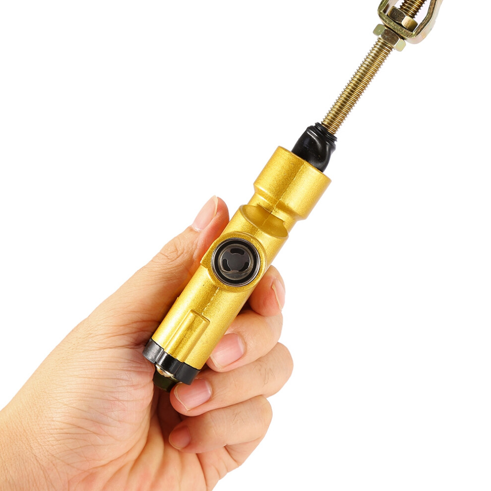 Aluminum Rear Foot Brake Master Cylinder 195Cm For Atv Quad Bike Golden 7671393017482