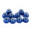 10Pcs M3 Nylon Insert Aluminum Lock Nuts Hex Self Locking Blue Fasteners 2