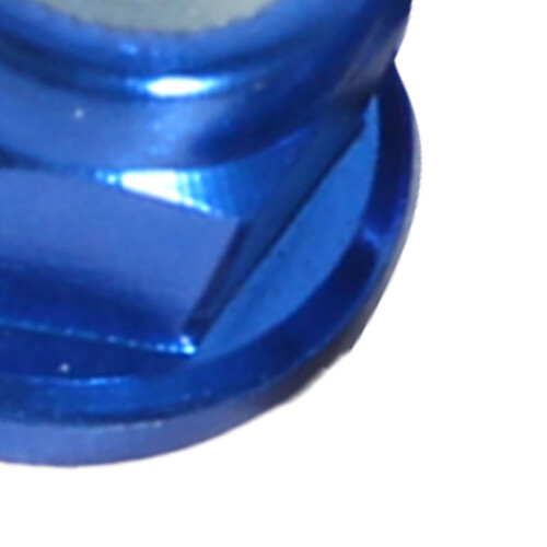 10Pcs M3 Nylon Insert Aluminum Lock Nuts Hex Self Locking Blue Fasteners 2