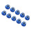 10Pcs M3 Nylon Insert Aluminum Lock Nuts Hex Self Locking Blue Fasteners 15
