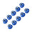 10Pcs M3 Nylon Insert Aluminum Lock Nuts Hex Self Locking Blue Fasteners 16