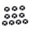 Aluminium M3 Countersunk Washers Gasket 10 Pack Black Anodized 14