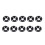 Aluminium M3 Countersunk Washers Gasket 10 Pack Black Anodized 16