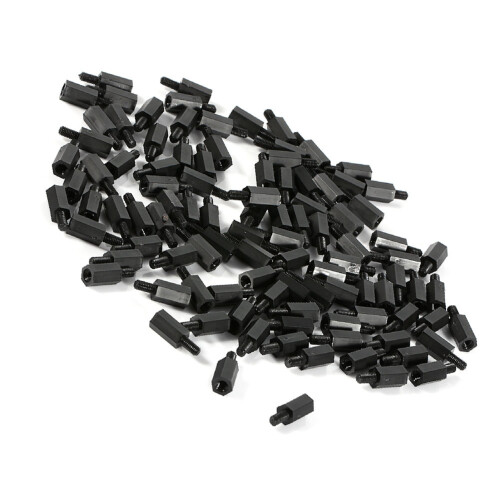 100pcs M2/M3/M4 Nylon Hex Spacers Screws Nuts Kit, Assorted Sizes