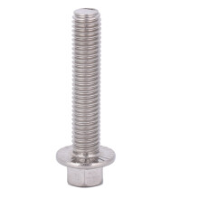 SS304 M8 Stainless Steel Flange Screws 10pcs Hex Cap Head Bolts