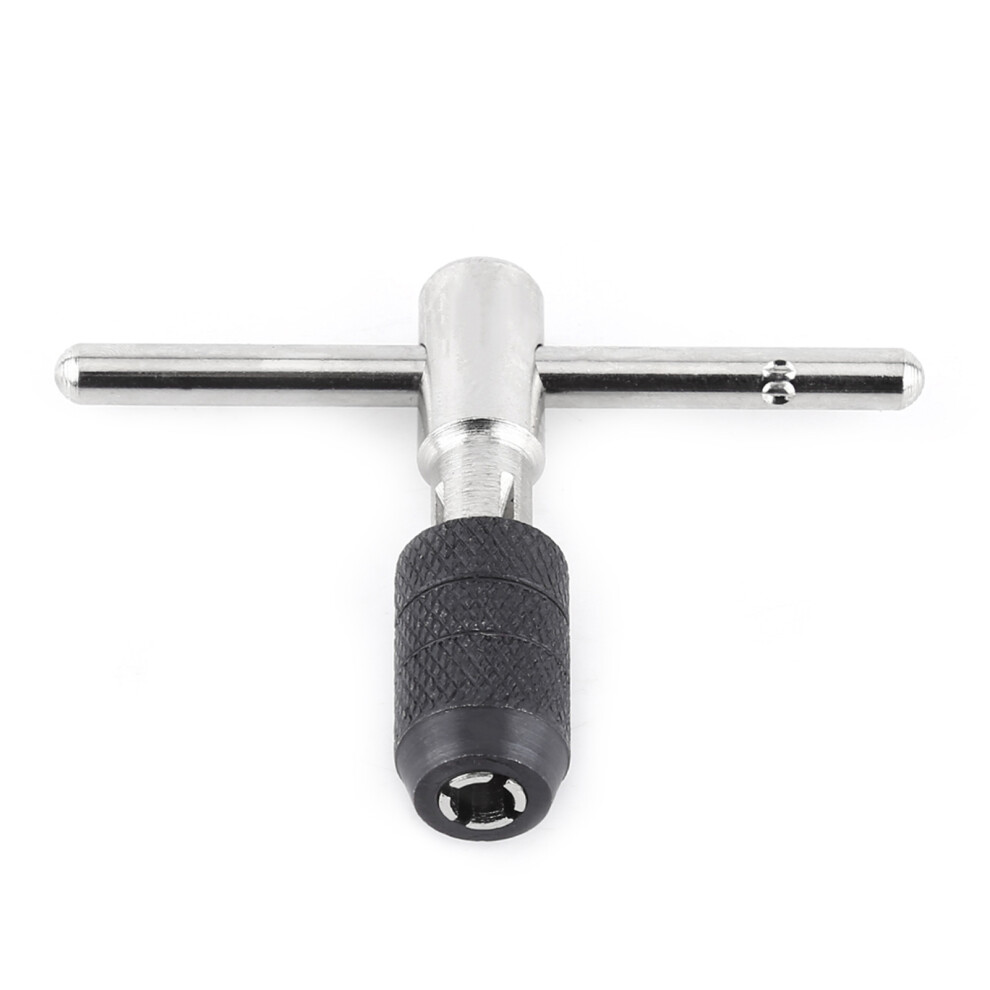Screw Taps & T-Shaped Wrench 9Pcs Kit Spiral & Twist Drill Bits Hand Tool Set 7601393019032