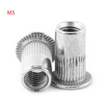 M3-M8 Stainless Steel Flat Head Threaded Rivet Nutsert for Metal Fixings