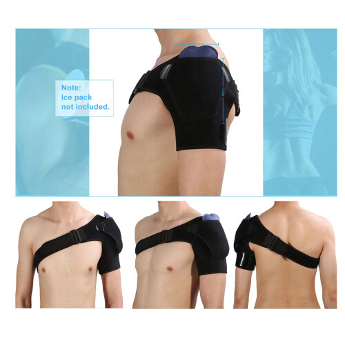 Breathable Shoulder Brace with Pressure Pad for Rotator Cuff Support 2