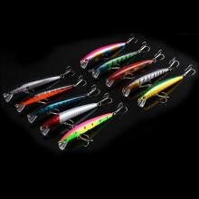 10pcs Colorful Fishing Lures 95mm Crankbaits Sharp Hooks Tackle